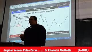 Jugular Venous Pulse Curve 42018 by Dr Khaled A Abulfadle [upl. by Three]