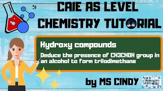 CHEM Triiodomethane reaction  CH3CH2OH  I2 aq  Hydroxy Compounds [upl. by Pelaga]