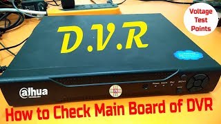 How to Check DVR Main Board and Measure Voltage on Test Points Complete Detail in UrduHindi [upl. by Donata]