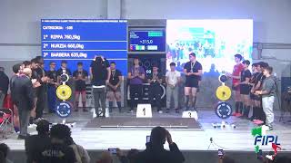 4 GARA CLASSIC TROFEO NEXT GENERATION DI POWERLIFTING MASCHILE SUB JUNIOR  Cat 74105120 kg [upl. by Nairim]