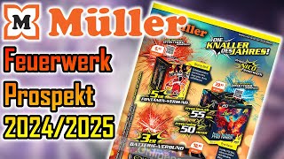 MÜLLER DROGERIE  FEUERWERK PROSPEKT 20242025 [upl. by Obau]