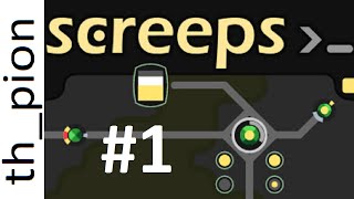 Screeps Nooby Guide 1 Choosing a room and setting up IDE  by thpion [upl. by Ayokal500]