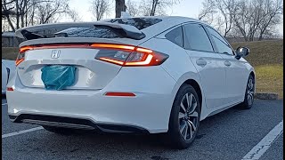 HPD SPOILER REVIEW FOR 2023 HONDA CIVIC HATCBACK EXL [upl. by Pellet869]