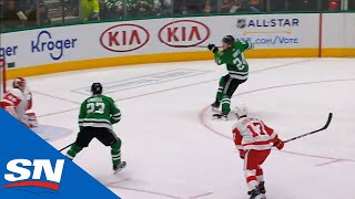 Roope Hintz Scores Shorthanded After Disastrous Turnover By Red Wings [upl. by Esinert]