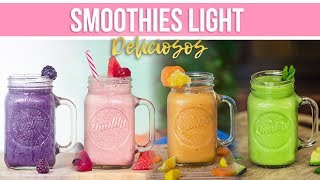 4 SMOOTHIES  LICUADOS LIGHT Y SALUDABLES PARA BAJAR DE PESO  Vanilla Regina [upl. by Coonan]