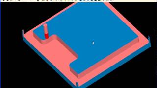 SURFCAM Tutorial  2Axis Milling Open Features  2Axis Pocket [upl. by Nipha]