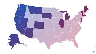 Marijuana legalization movement adds a few more states including New Jersey  States of America [upl. by Luana]