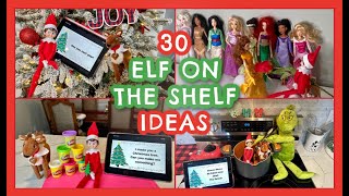 30 ELF ON THE SHELF IDEAS 2024  Easy Elf on the Shelf Ideas  What Our Elf Did Last Year [upl. by Burkhard14]