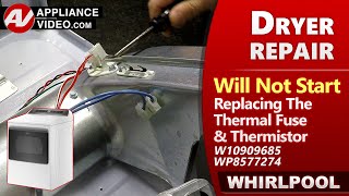 Dryer Thermistor Fuse issues  Diagnostic amp Repair by Factory Technician [upl. by Schild]