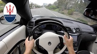 Maserati Gran Turismo S 2013 POV Drive amp Start Up 454HP V8  INSANE SOUND YouDrive [upl. by Enorel]