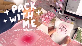 🌷 asmr packing orders real time  asmr sounds  no talking  no bgm  small business 💗 [upl. by Fulbert]