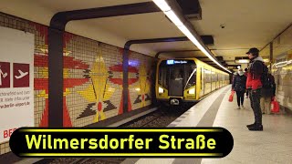 UBahn Station Wilmersdorfer Straße  Berlin 🇩🇪  Walkthrough 🚶 [upl. by Ahseinek806]