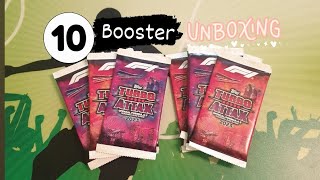 Topps Turbo Attax Formula 1 2023 Trading Cards 😱🔥 10 Booster Unboxing [upl. by Artimas863]