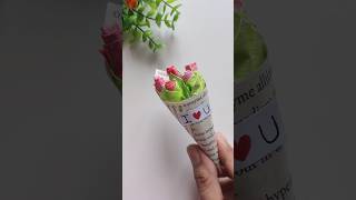 Cute Rose bookey ideas💐shorts diy rose subscribe youtubeshorts [upl. by Airamalegna]