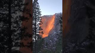 Yosemite Firefall  Horsetail Fall on February 21 2019 [upl. by Celeski]