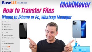 How to transfer files Photos amp Videos between iPhones or PC  EaseUS MobiMover Review 2022 [upl. by Pals867]