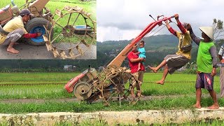 Traktor Sawah G1000 Ganti Roda Untuk Persiapan Kerja [upl. by Leinadnhoj814]