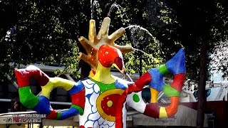 Fontaine Jean TINGUELY et NIKI de SAINT PHALLE à Paris  vidéo Dany Fischer Saverne 06 2015 [upl. by Lednek]