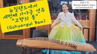 ep11 뉴질랜드에서 세번째 가야금 연주고향의 봄 The third Gayageum performance in NZ Gohyangui bom2024728 [upl. by Aihtebat]