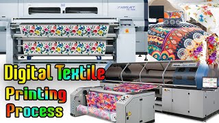 Digital Textile Printing Process  Direct fabric printing and Sublimation Printing Step by Step Exp [upl. by Pruter]