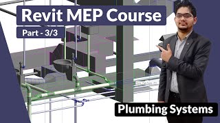 Revit MEP Complete Course  Complete Plumbing Systems Tutorial Part  33 [upl. by Kalvn]