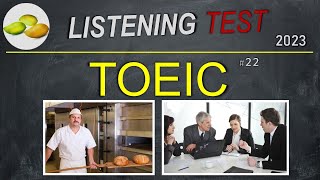 TOEIC Listening Test 22 TOEIC Asia set Japan examination 2023 [upl. by Itida317]