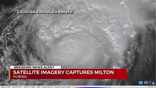 Satellite imagery captures Hurricane Milton [upl. by Melcher]