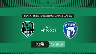 BitontoPescara Femminile 33  6ª giornata  Serie A Fabless 20242025 [upl. by Nanaj207]