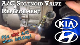 AC Solenoid Valve Replacement  20112016 Kia Optima  Hyundai Sonata [upl. by Eiddet]