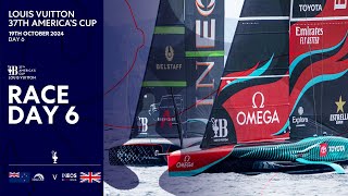 Louis Vuitton 37th Americas Cup  Day 6  LIVE [upl. by Ynatterb]