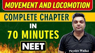 MOVEMENT AND LOCOMOTION in 70 minutes  Complete Chapter for NEET [upl. by Middleton]