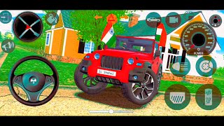 Modified Mahindra Thar Car Games Indian Cars Gadi Wala Game  Car Game Android Gameplay [upl. by Remmus]