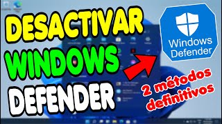 COMO DESACTIVAR O QUTAR WINDOWS DEFENDER en WINDOWS 10 Y 11 🛡️ [upl. by Derian]