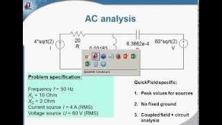 QuickField Sample Electric circuit [upl. by Audry]