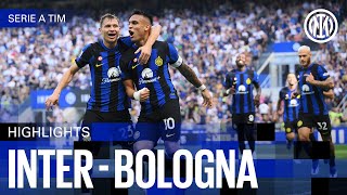 INTER 22 BOLOGNA  HIGHLIGHTS  SERIE A 2324 ⚫🔵🇬🇧 [upl. by Ainocal]