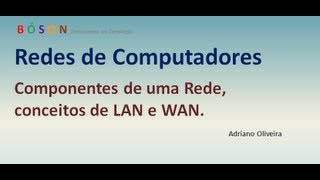 Curso de Redes  Vídeo 01  Componentes de uma rede LAN WAN [upl. by Runkel83]