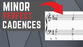 How To Write Minor Perfect Cadences in Root Position  Four Part harmony Tutorial 13 [upl. by Domel]