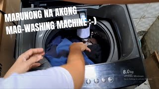 Paano gumamit ng Sharp ESJN08A9 GY Washing Machine aiome tv [upl. by Aitak305]