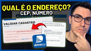 COMO SABER O ENDEREÇO CORRETO CEP NÚMERO RUA CADASTRADO NO DETRAN COMO SE CADASTRAR NO DETRAN [upl. by Mick]