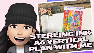 Sterling Ink  a6 vertical  Plan With Me [upl. by Krystin]