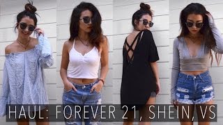 HAUL Forever 21 SheIn VS  June 2016 [upl. by Graehme]