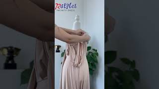 How to wear a convertible infinity dress tutorialsInfinityDresscom bridesmaiddress infinitydress [upl. by Aneelak438]