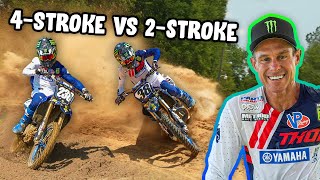 Factory YZ250F VS YZ250 Two Stroke [upl. by Radbun559]