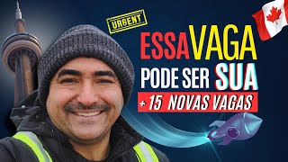 NOVAS VAGAS DE TRABALHO PARA O CANADÁ  MISSÃO JOB OFFER [upl. by Nnaed]