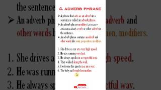 adverb phrase  adverb phrases english  adverb phrase examples  adverb phrase and clause [upl. by Anelec334]