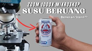 ZOOM MIKROSKOP 1000X  Susu Beruang beneran SterilCek video ini‼️ [upl. by Sternick]