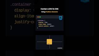 Center a div in css for beginners shorts viralvideo trending [upl. by Anial685]