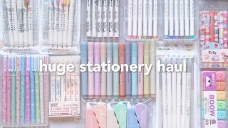 Huge back to school stationery haul 2023🐻 w stationery pal  aesthetic school supplies [upl. by Dranyar667]