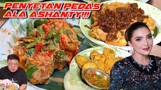 ASHANTY JUALAN AYAM PENYET SUPER PEDAS HARGA MULAI DARI 15 RB AJA MAKANANNYA [upl. by Ardnassac205]