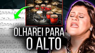 Olharei Para o Alto  Midian Lima  Partitura de Bateria [upl. by Tess818]